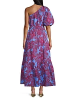 Zelalynn Cotton Floral Maxi Dress