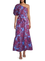 Zelalynn Cotton Floral Maxi Dress