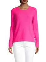 Brinkley Cashmere Buttoned Sweater