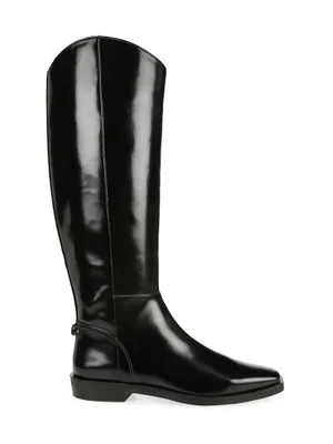 Cesar Faux Leather Knee-High Boots