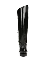 Cesar Faux Leather Knee-High Boots