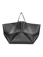 Puzzle Large Leather Tote Bag