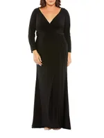 Surplice Jersey Gown