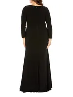 Surplice Jersey Gown