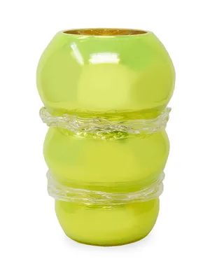Neon Candy Tied Up Mirrored Vase