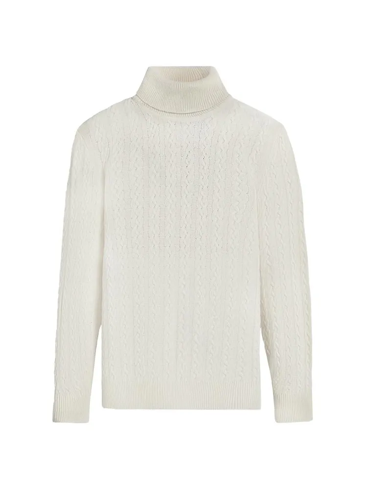 Wool-Blend Turtleneck Sweater