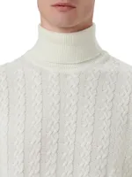 Wool-Blend Turtleneck Sweater