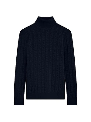 Wool-Blend Turtleneck Sweater