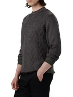 Cable Crewneck Sweater