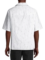 Striped Logo Camp Shirt