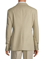 Cotton Two-Button Suit Jacket