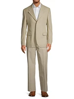 Cotton Two-Button Suit Jacket