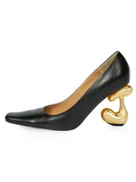 Bubble Logo 100MM Leather Pumps