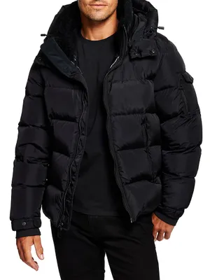 Frontier Shearling-Trimmed Down Jacket