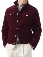 Comfort Cotton And Cashmere Corduroy Four-Pocket Outerwear Jacket With Thermore® Lining