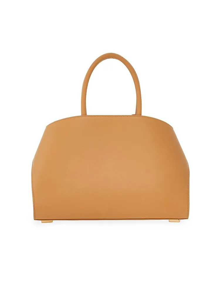 Small Hug Leather Top-Handle Bag