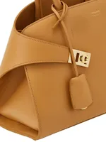 Small Hug Leather Top-Handle Bag