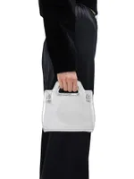 Mini Wanda Metallic Leather Shoulder Bag