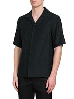 Off AO Jacquard Silk-Cotton Shirt