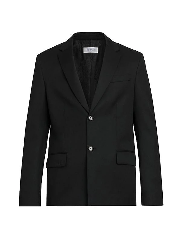 Wool Two-Button Blazer