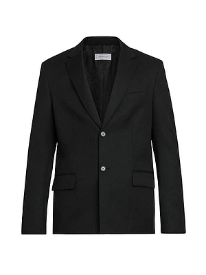 Wool Two-Button Blazer