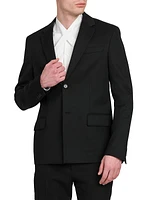 Wool Two-Button Blazer