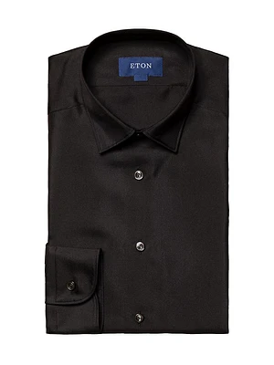 Slim-Fit Silk Shirt