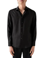 Slim-Fit Silk Shirt