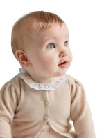 Baby Girl's Cashmere Sparkle Bubble Romper