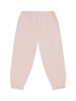 Little Girl's & Girl's Angel Wing Print Pajama Set