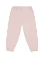 Little Girl's & Angel Wing Print Pajama Set