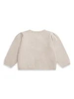 Baby Girl's Cashmere Sparkle Cardigan