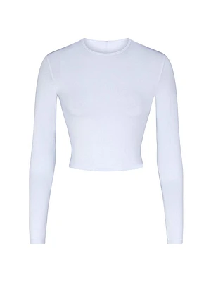 New Vintage Long-Sleeve Cropped T-Shirt