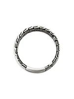 Chain Curb Link Sterling Silver Band Ring