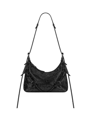 Mini Voyou Bag In Satin With Strass