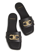 Leah Leather Slides