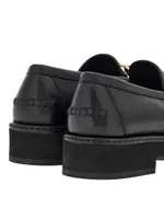 Maryan Leather Lug-Sole Loafers