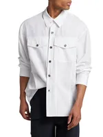 Poplin Button-Front Shirt