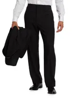 Flat-Front Pull-On Trousers