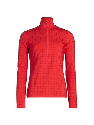 Spark Stretch Interlock Ski Pullover Top