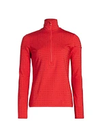 Spark Stretch Interlock Ski Pullover Top