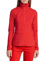 Spark Stretch Interlock Ski Pullover Top