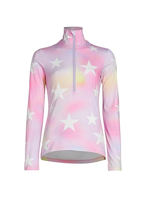 Orion Space-Dyed Stretch Interlock Ski Pullover Top