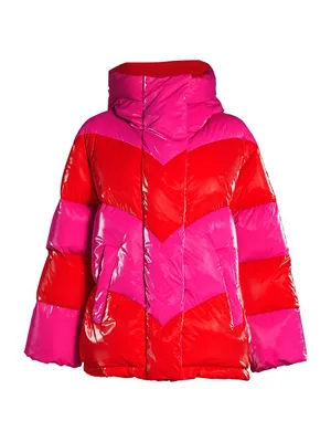 Candycane Hooded Stripe Ski Jacket