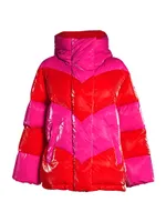 Candycane Hooded Stripe Ski Jacket