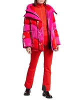 Candycane Hooded Stripe Ski Jacket