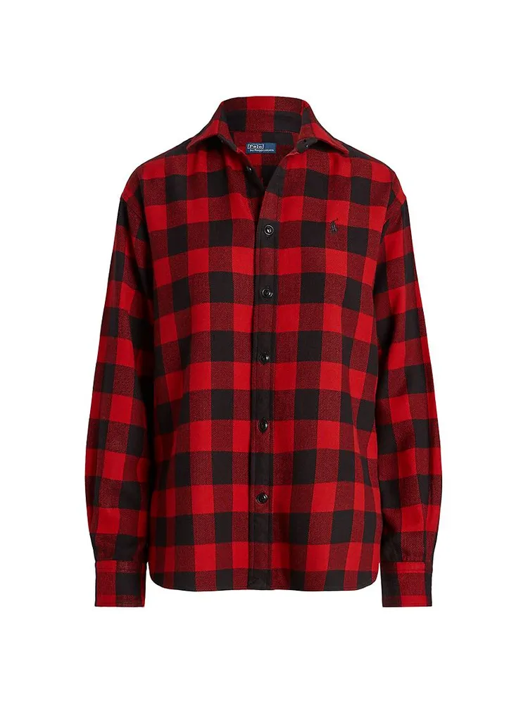 Plaid Cotton Twill Shirt