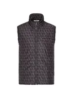 Nylon Vest With Toile Iconographe Print