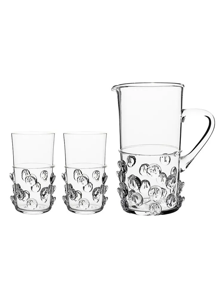 Florence Glass Pitcher & Highball Three-Piece Set