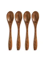 Bilbao Wood 4-Piece Petite Spoon Set